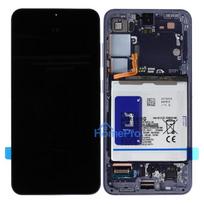 LCD screen Samsung S921 S24 with touch screen and frame Cobalt Violet original (used Grade B)
