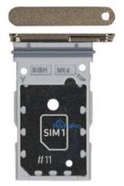 SIM card holder Samsung S928 S24 Ultra Dual Yellow original (service pack)