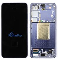 LCD screen Samsung S921 S24 with touch screen and frame Cobalt Violet original (assembled service pack)