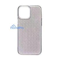 iLike Apple iPhone 14 Silicone case Shine Transparent Black