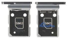 SIM card holder Samsung A566 A56 5G Awesome Lightgrey original (service pack)