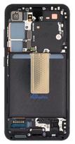 LCD screen Samsung S911 S23 5G with touch screen and frame Phantom Black original (service pack)