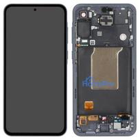LCD screen Samsung A556 A55 5G with touch screen and frame Awesome Navy original (assembled service pack)