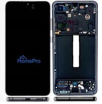 LCD screen Samsung G990 S21 FE 5G with touch screen and frame Graphite original (service pack)