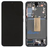 LCD screen Samsung S911 S23 5G with touch screen and frame Green original (service pack)