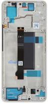 LCD screen Xiaomi Poco X6 5G with touch screen with frame White (compatible with Redmi Note 13 Pro 5G) original (service