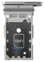 SIM card holder Samsung S918 S23 Ultra Dual Sky Blue / Lime original (service pack)