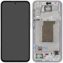 LCD screen Samsung A356 A35 5G with touch screen and frame Lilac original (assembled service pack)