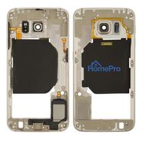 Middle housing Samsung G920F S6 gold with buzzer and sides buttons original (used Grade B)