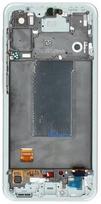 LCD screen Samsung A566 A56 5G with touch screen and frame Awesome Lightgrey original (assembled service pack)