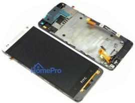 LCD screen HTC One Mini (M4) with touch screen and frame silver original (service pack)