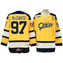Mens Retro Embroidered Ice Hockey Jersey 97 McDavid Style Cotton Blend Practice Uniform Adult Players M Chest 48cm