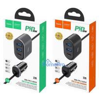 Car charger HOCO Z35 Quick Charge 18W (2xUSB 1xType-C 3A) black