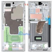 Middle housing Samsung S918 S23 Ultra Lime / Sky Blue original (service pack)