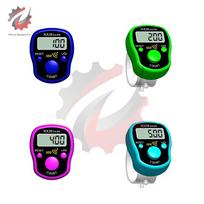 SXH-5136 Electronic Rosary Mini Finger Counter Vibrating Ring LCD Digital Tally Counter Manual Button Counter LED Noctilucent black