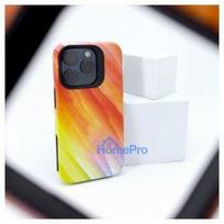Evelatus Apple iPhone 15 Pro Armor case TPU+PC Customized Print Design Yellow Orange