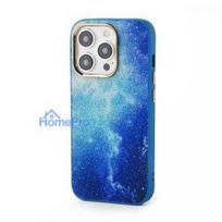 iLike Apple iPhone 15 Pro Print Desire Customized Diamonds Case Blue