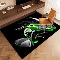 1 vnt. Kawasaki Ninja spausdinimo kilimas - Minkštas, skalbiamas, neslystantis vidinis kilimėlis, svetainės, namų biuro dekoratyvinis kilimas, biuro dekoratyvinis 80cmx120cm