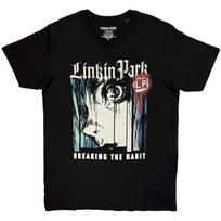 Linkin Park T-Shirt Breaking The Habit Rock Band New Black Official 110 white