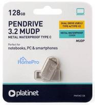 Memory usb drive Platinet Metal UDP 128GB USB 3.2 + Type-C