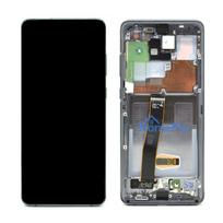LCD screen Samsung G988 S20 Ultra with touch screen and frame Cosmic Grey original (service pack)