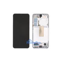 LCD screen Samsung S911 S23 5G with touch screen and frame Lime original (service pack)