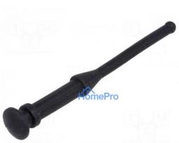 Mounting bracket for fans and protection, Ø mounting hole: 4.3 mm, black