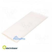 Heat shrink sleeve, adhesive-free, 2:1, 32 mm, L: 1 m, white, polyolefin