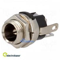 Socket, DC Power, Male, 5.5 / 2.5 mm, 5.5 mm, 2.5 mm, 9 mm, Solder