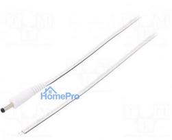 Cable, wires, DC 4.0 / 1.7 plug, straight, Sony, 0.5 mm2, white, 1.5 m