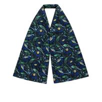 Skin-friendly Floral Print Scarf Bib Waterproof Elderly Bib Creative Eating Smock  Caregiver Style 4