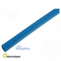 Heat shrink sleeve, adhesive-free, 2:1, 6.4 mm, L: 1 m, blue, polyolefin
