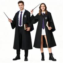 CosplayS-XL Haris Poteris Magiška skraistė Suaugusiųjų vyrų ir moterų Godrikas Burtininko skraistė Helovino kostiumas S black