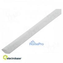 Heat shrink sleeve, adhesive-free, 2:1, 1.6 mm, L: 1 m, white, polyolefin