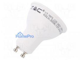 LED lamp warm white, GU10, 220 / 240VAC, 400lm, 5W, 110°, 2700 000 ROHS