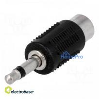 Adapter, Jack 3.5 mm plug, RCA socket, mono