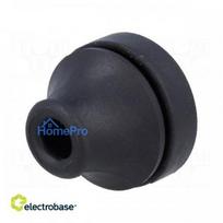 Grommet, Ømount.hole:19mm, TPE (thermoplastic elastomer), black