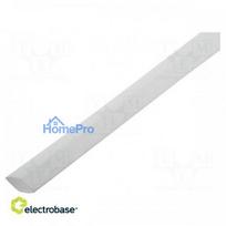 Heat shrink sleeve, adhesive-free, 2:1, 2.4 mm, L: 1 m, white, polyolefin