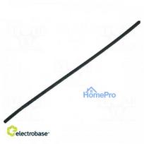 Heat shrink sleeve glueless 2: 1 9.5mm L: 1m black polyolefin