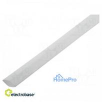 Heat shrink sleeve, adhesive-free, 2:1, 3.2 mm, L: 1 m, white, polyolefin