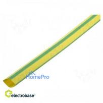 Heat shrink sleeve, adhesive-free, 2:1, 6.4 mm, L: 1 m, yellow-green