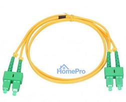SC / APC-SC / APC Single Mode, Duplex, 3.0mm LSZH Yellow, 5m ::SC-1.1-1A5