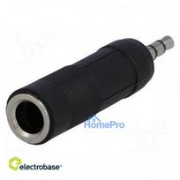 Adapter Jack 3.5mm plug, Jack 6.35mm socket stereo