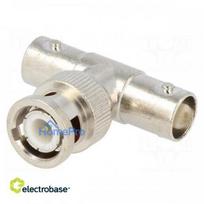 T adapter, BNC plug, BNC socket x2