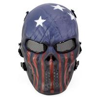 All Terrain Knight Tactical Full-Face Mask, Protective Face Cover for CS Wargame Cycling Halloween Cosplay Outdoor Sports Captain