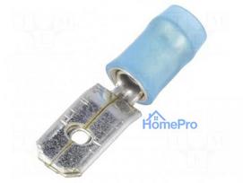 Type: flat, 6.3 mm, 0.8 mm, Male, 1÷2.5mm2, crimped, for cable, brass