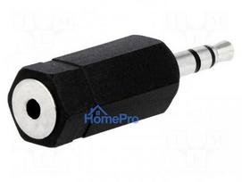 Adapter, Jack 2.5 mm socket, 3.5 mm plug, stereo