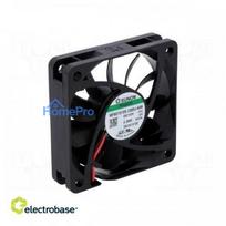 Fan:DC, axial, 12VDC, 60x60x15mm, 51.65m3/h, 36.2 dBA, Vapo, 5400 rpm