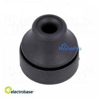 Grommet, Ømount.hole:16mm, TPE (thermoplastic elastomer), black