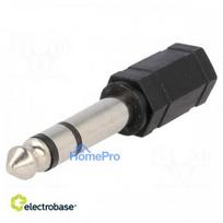 Adapter Jack 3.5mm socket, Jack 6.35mm plug stereo